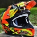 Мотошлем Scorpion VX-15 Evo Air Akra Black-Orange-Yellow L