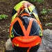 Мотошлем Scorpion VX-15 Evo Air Akra Black-Orange-Yellow L