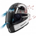 Мотошлем Schuberth S2 Stripes White-Grey 2XL