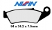 Тормозные колодки Nissin 2P225NS