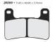 Тормозные колодки Nissin 2P289ST