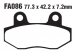 Тормозные колодки EBC FA086 (FDB312)