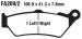 Тормозные колодки EBC FA209/2V
