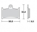 Braking BR 707CM55 - колодки тормозные дисковые синтетические (MCB595)