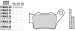 BREMBO 07BB02SP (FDB2005, MCB672) - комплект синтетических задних тормозных колодок APRILIA PEGASO 650 2001-2010, ETV 1200 CAPONORD 2013-2017, HONDA NX 650 DOMINATOR 1995-2001, YAMAHA MT-03 / XT 660 2004-2016, XT 660 Z TENERE 2008-2016