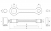 Шатун PROX 03.4340 для KAWASAKI KXF 250 (KX 250F) 2010-2011 (OEM:13032-0076)