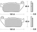 Колодки тормозные дисковые SBS 807H.HS (MCB753SV)