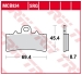 Колодки тормозные дисковые TRW LUCAS MCB834