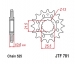JT Sprockets JTF781.14 - звезда передняя BENELLI BN 302 2015-2019, 500 LEONCINO 2017-, TRK 502 2017-2018, TRX 502X 2018- , 525 цепь, 14 зубьев
