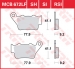Колодки тормозные дисковые TRW LUCAS MCB672SH