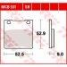 Колодки тормозные TRW/LUCAS MCB531SH