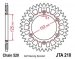 Легкосплавная звезда для 520 цепи 51зуб. CR125/CR250/CR500 (JTA210.51BLK)