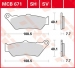 Колодки тормозные дисковые TRW MCB671
