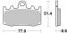 Колодки тормозные дисковые SBS 796HS (FDB2125, MCB748)
