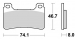 Колодки тормозные дисковые SBS 809DS2