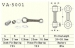 VESRAH VA-5001 - шатун для HONDA CR 250 1984-2001, GAS GAS NEW EC 250/300 