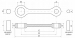 PROX 03.2426 - шатун YAMAHA YZF 450 (YZ450F) 2006-2009, WRF 450 (WR450F) 2007-2011, замена для  2S2-11651-00