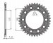 Звезда задняя Sunstar 1-4483-44 для HONDA CBR 600 F 1999-2000 (JTR1304.44)