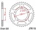 JT JTR15.44 - звезда задняя (ведомая) для мотоцикла BENELLI BN 302 2015-2019, под 525 цепь, 44 зубца