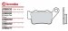 BREMBO 07BB0258 (FDB2005, MCB672) - комплект синтетических задних тормозных колодок APRILIA PEGASO 650 2001-2010, ETV 1200 CAPONORD 2013-2017, HONDA NX 650 DOMINATOR 1995-2001, YAMAHA MT-03 / XT 660 2004-2016, XT 660 Z TENERE 2008-2016