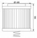 Фильтр масляный MIW Y4020 для BAJAJ 100/115/130/135, YAMAHA YS 125 2018- , FZ 16 2008- (21C-E3440-00) (HF540)