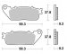Колодки тормозные SBS 862LS