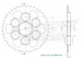 ESJOT 50-29039-43 звезда задняя для Ducati Diavel 1260 2011-2021, аналог 494.1.150.1AA (49411501AA), JTR761 / JTA760B
