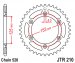 JT JTR210.47SC - звезда задняя под 520 цепь, 47 зубов, джити 210