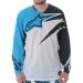 Кроссовая футболка (джерси) Alpinestars Techstar Cyan Black L