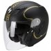 Мотошлем Scorpion Exo-220 Bixby Matt Black-Gold L