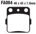 Тормозные колодки EBC FA084TT