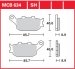 Колодки тормозные дисковые LUCAS MCB634SH